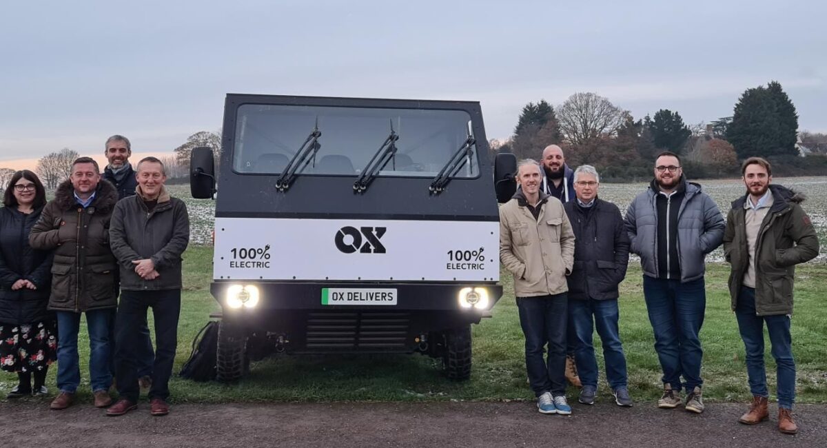 Nick Elkin and his team standing outside the OX Truck